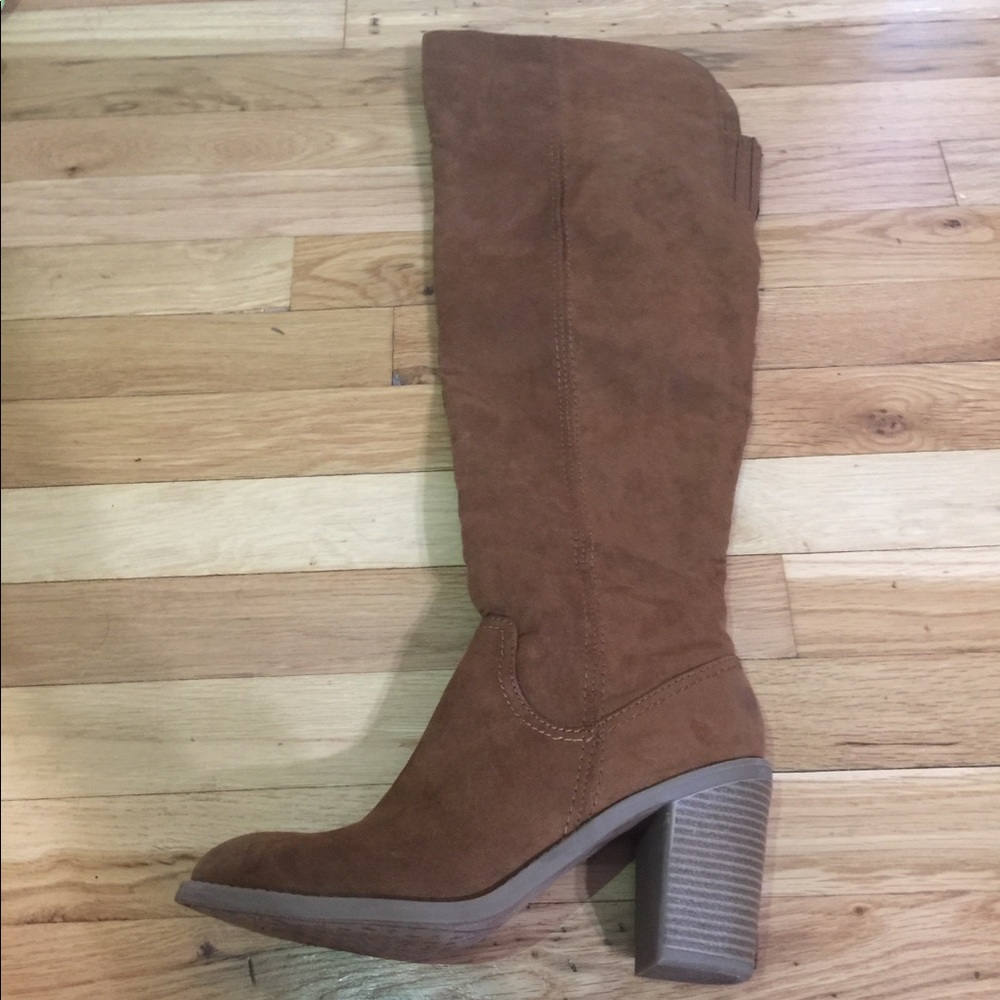 Brown knee high boot